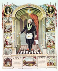 George Washington en tant que Franc-maçon - American School